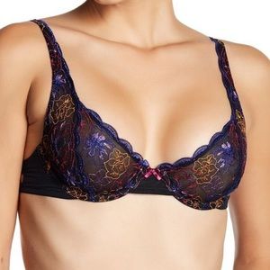 free people she said embroidered bra